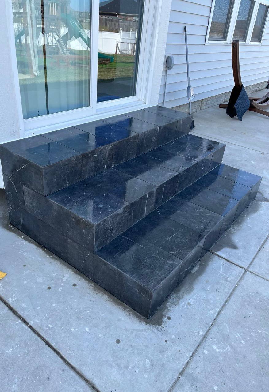 Luxury bathroom remodel completed by VB Build LLC